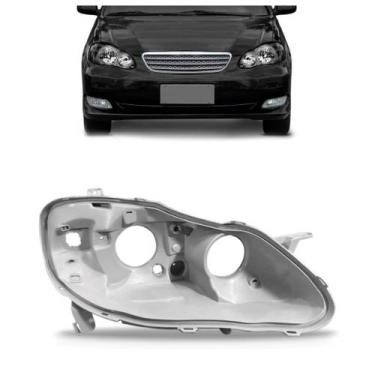 Imagem de Carcaça Farol Corolla 2003 2004 2005 2006 2007 Cinza - SP ACESSÓRIOS, 