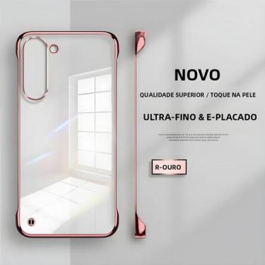 Imagem de Capa Dura Ultra Fina Transparente Sem Moldura Para Samsung S25 S24 S23