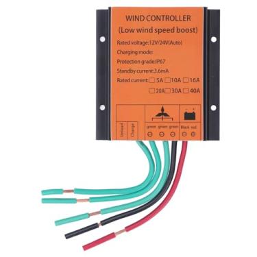 Imagem de Controlador de Gerador Eólico à Prova D'água, Baterias de 12V 24V de Correspondência Automática Com Descarga Sem Eletrodo PWM para Controle de Ventilador Industrial