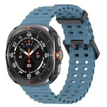 Imagem de Pulseira De Silicone Para Samsung Galaxy Watch Ultra Azul Cl