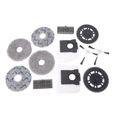 Imagem de aqxreight Kit de Acessórios para Aspirador de pó para X30 X30 Pro Inclui 2 Escovas Laterais 2 Sacos 4 Almofadas de Esfregona e Suportes para Esfregar