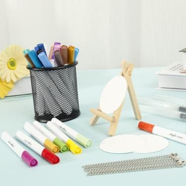 Imagem de DJAPWPX Tinta mágica inchada com corrente de contas de marcador, kit DIY de papel de pintura fofa 3D para fazer cartazes, decoração de férias (B)