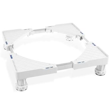 Imagem de Suporte universal para mini geladeira, base ajustável para geladeira, base ajustável para móveis com 10 metros fortes, base multifuncional para máquina de lavar, secadora, geladeira, pedestal de