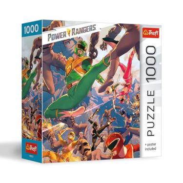 Imagem de Trefl Quebra-Cabeça Power Rangers - No Calor Da Batalha, 1000 Peças, 68 Cm X 48 Cm, Impressão, Faça Você Mesmo, Diversão Criativa, Clássico Para Adultos E Crianças A Partir De 12 Anos