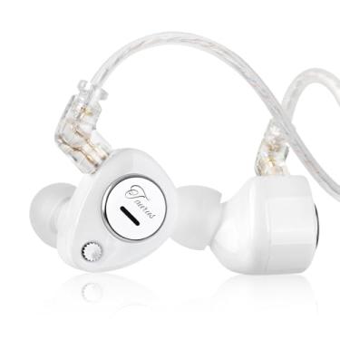 Imagem de Fones de ouvido intra-auriculares KZ Taurus, fones de ouvido horizontais 2DD Gaming IEM com fio, fones de ouvido com cancelamento de ruído, localização de som para cantores, músicos, audiófilos