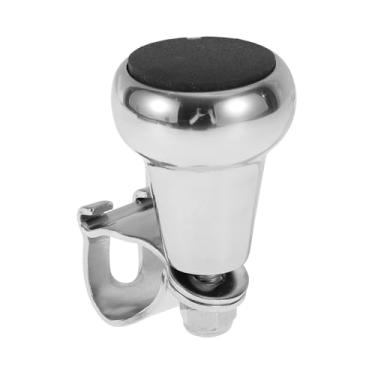 Imagem de INFINAUTO Manípulo de volante de carro de 26 mm microfone veículo bola rotadora para caminhonetes SUV, semi-reboques, vans, barcos, grafite preto, 1 peça