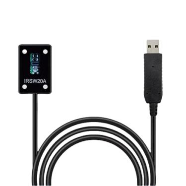 Imagem de Interruptor fotoelétrico infravermelho USB IRSW20A, sensor de proximidade reflexivo, software personalizável, interruptor de sensor fotoelétrico de proximidade indutivo para inspeção de tubulação