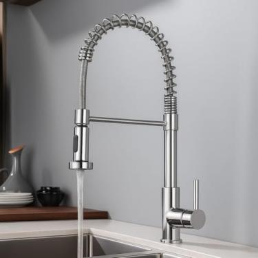 Imagem de Torneira Cozinha Gourmet Bancada Pia Flexível Cromado Brilhante Monocomando Misturador 2 Jatos (jato e arejador) Inox Luxo Premium