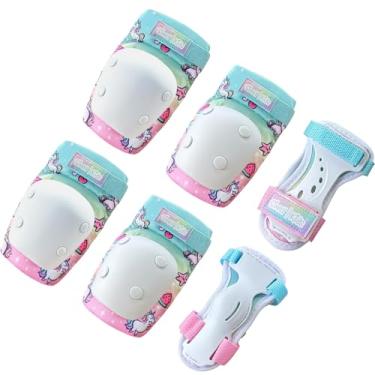 Imagem de Simply Kids Joelheiras E Cotoveleiras Com Protetores De Pulso, Tecnologia Hardsoft Pad. - Conjunto Equipamentos Proteção Certificação Cpsia, Patins Em Linha, Skate, Bicicleta Para Crianças, Meninos