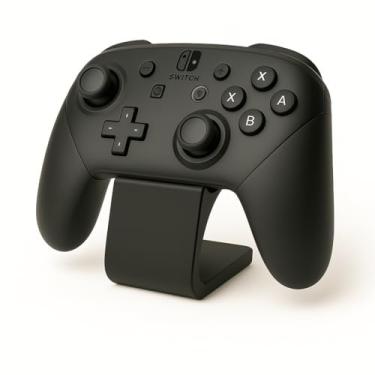 Imagem de Suporte Universal para Controle de Jogos, Base de Mesa Decorativa em Plástico, Gamer, Ps5, Ps4, Xbox, Pc, Notebook, Nintendo Switch, Joystick, Manete, Videogame, Console (Preto)