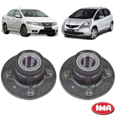 Imagem de Par Cubo Da Roda Traseira Com Rolamento - City 2009 A 2012 / Fit 2009 