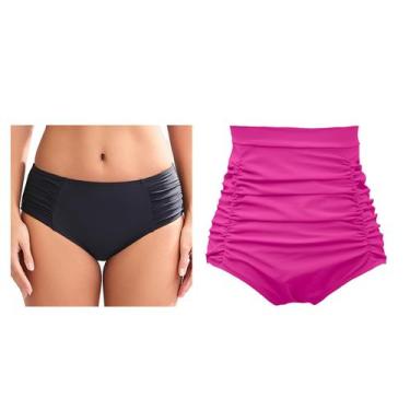 Imagem de Calças de biquíni COCOPEAR com cobertura total e controle de barriga f