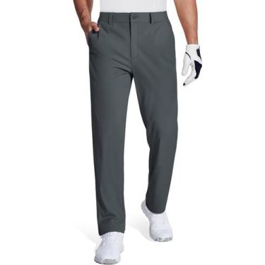 Imagem de Calças sociais de golfe MAGCOMSEN Quick Dry Straight Leg para homens