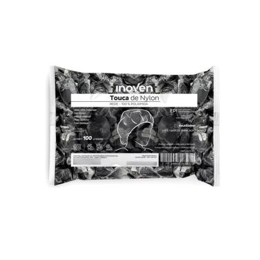 Imagem de Touca Rede Nylon Preta Descartável Ref 00062 Pac 100
