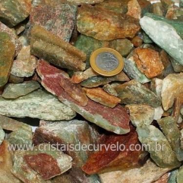 Imagem de Cascalho Bruto de Aventurina Verde 5 Kg - 10 a 20mm Tipo B - Atacado