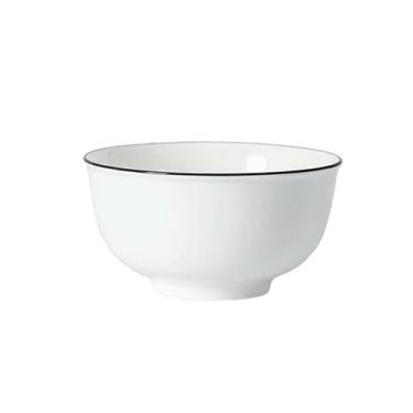 Imagem de Conjunto de pratos de cerâmica coloridos Underglaze sopa de macarrão simples para uso doméstico - tigela de macarrão de 15 cm