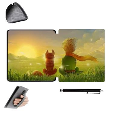 Imagem de GUKSRASO Capa para Kindle Oasis 10ª/9ª Geração 2019/2017 (Modelo: CW24WI/S8IN4O) - Adequado Apenas para 7 Polegadas, Capa Protetora Fina e leve de TPU com Alça de Mão e Caneta