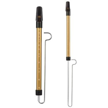 Imagem de Domary Flauta Deslizante Com Escala de Metal, Apito Deslizante Com Haste Deslizante de Aço para Crianças, Meninos e Meninas, Lembrancinhas para Festa, Prêmios Escolares (Ouro)