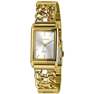 Imagem de Relógio Feminino Chain Lince Dourado LQG4798L23 S1KX-Feminino