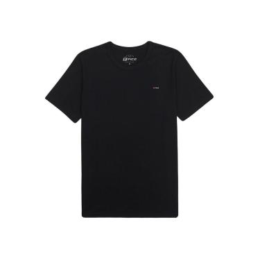 Imagem de Camiseta Básica Manga Curta Masculina Fico 00841 Preta-Masculino