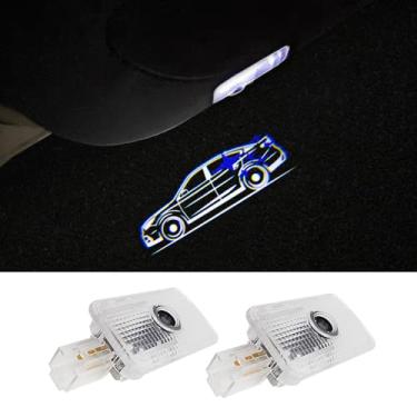 Imagem de uunonaha Luzes LED com logotipo de porta de carro, projetor de cortesia a laser, luz de boas-vindas, 2 peças, compatível com acessórios de carro Legacy Forester Outback (Legacy02, Legacy)