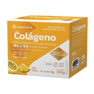 Imagem de Colágeno Verisol vitaminas minerais 30x5g Frutas Tropicais - Copapharm