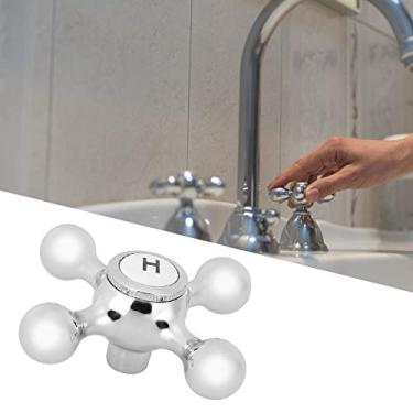 Imagem de Torneira de banheiro cromada, material de cobre para uso confortável no banheiro