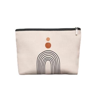 Imagem de Bolsa de maquiagem de âncora náutica, bolsa cosmética de praia costeira azul marinho, presentes para mulheres, presentes náuticos para mulheres, bolsa de maquiagem com zíper, Sun 08