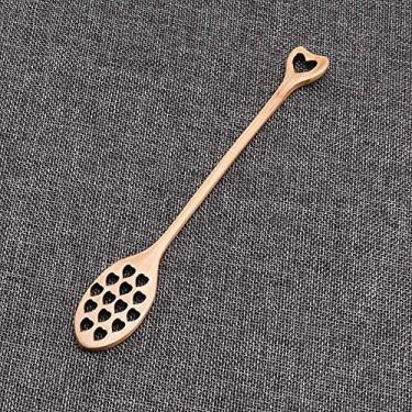 Imagem de Mel Dipper Agitador de panificação caseiro feito à mão Drizzler Saver colher de pente de mel (abelha)