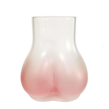 Imagem de Copo de vinho engraçado 450 ml transparente durável copo de suco de leite copos de topo (transparente)