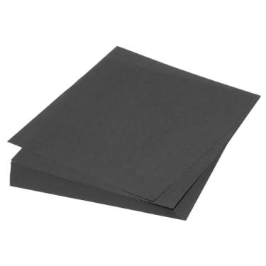 Imagem de 75 folhas de papel origami dupla face 6 x 6 polegadas (15 x 15 cm) folha quadrada para projetos de arte, iniciantes, decoração de presentes, preto