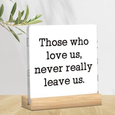 Imagem de Presentes de luto para perda de amor Um presente memorial para perda de mãe pai Best Thinking of You Gifs aniversário de passagem decoração acrílico 10 x 10 cm