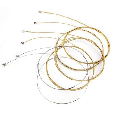 Imagem de XUXHOU Acessório de Corda de Guitarra à Prova de Ferrugem de 6 Peças Com Toque Brilhante e Confortável para Amantes de Instrumentos de Cordas Enrolamento de Liga de Nylon + Cobre para Entusiastas de