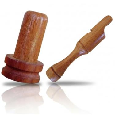 Imagem de Apito Inhambu Açu 09 + Apito Marrequinha Caneleira Modelo 38 Profissional