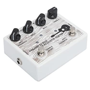 Imagem de RiToEasysports Pré-amplificador Elétrico de Pedal de Liga de Alumínio para Guitarras Portáteis Com Indicador LED DC9V