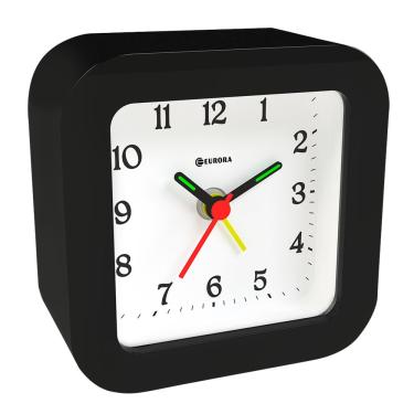 Imagem de Despertador Quartz Eurora Ref: 2697-034 Preto Retangular