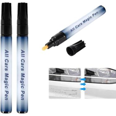 Imagem de 2 peças de caneta mágica para todos os carros, caneta de reparo de arranhões de carro, correção rápida para arranhões e pintura de tinta, correção rápida para todas as cores do carro