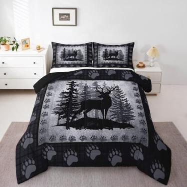 Imagem de Conjunto de edredom Castle Fairy Rustic Deer Kids Queen Size