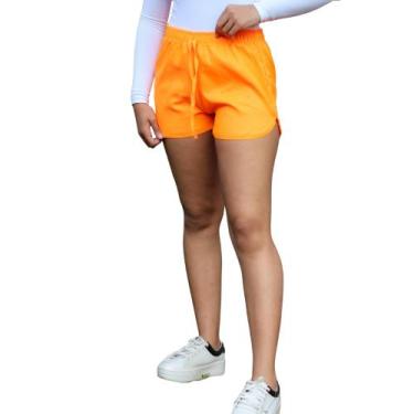 Imagem de Short Curto Leve Com Cordão E Elástico Na Cintura Esportivo E Lazer Te
