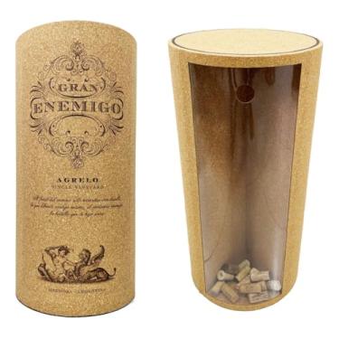 Imagem de Banqueta Banco Puff Mesinha Rolha Vinho Gran Enemigo Porta Rolhas Cortiça