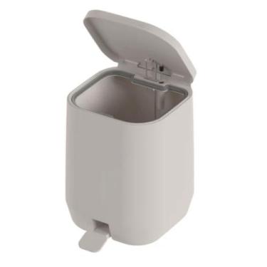 Imagem de Lixeira de Pedal Aura 6L - OU, BEGE