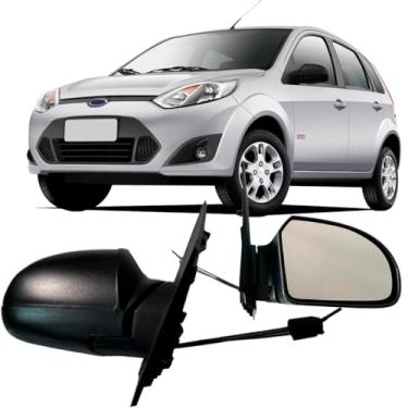 Imagem de Retrovisor Ford Fiesta 2002 2003 2004 2005 2006 2007 2010 2012 2013 2014 Com Controle (Direito)