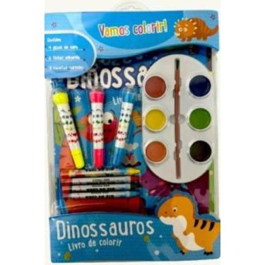 Imagem de Vamos colorir! - dinossauros - (pe da letra), 3