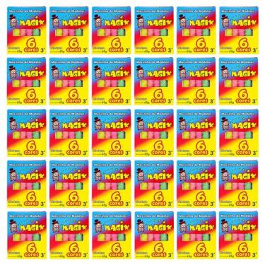 Imagem de Kit 30 Massinha De Modelar 6 Cores Magix 65g Multicolor