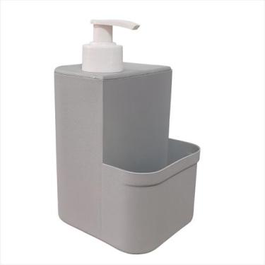 Imagem de Dispenser Multiuso Dosador Sabão Detergente Líquido Com Porta Esponja 