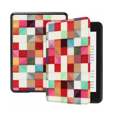 Imagem de Akacy Capa com função auto despertar/hibernar/à prova d'água para Kindle (10ª geração, modelo: J9G29R, lançado em 2019) 15 cm pintado com alça (4)