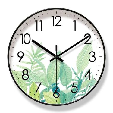 Imagem de Relógio de parede moderno, minimalista, silencioso, sem tique-taque, 30 cm