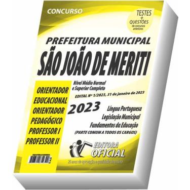 Imagem de Apostila São João De Meriti - Educação - Parte Comum - Curso oficial