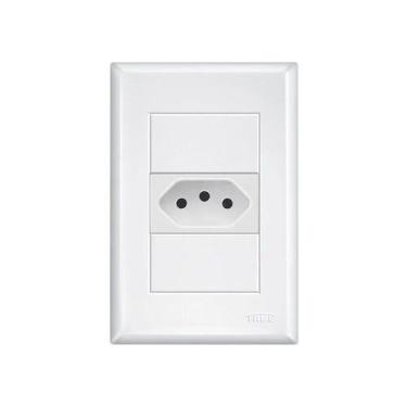 Imagem de Conjunto Fame Evidence com Placa 1 Tomada 20A 3888 Branco - 487031