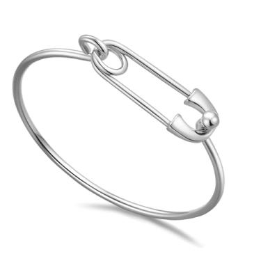 Imagem de Pulseira de elos dourados e prateados para mulheres - Joia minimalista de punho fino simples - Pulseira ajustável para uso diário ou ocasiões especiais, Trendy Thin Bracelet, Latão, Sem Pedra Preciosa